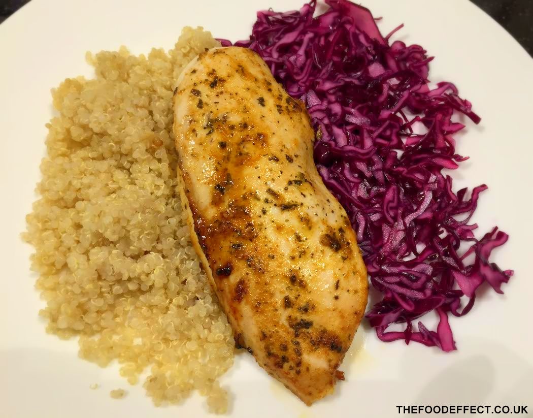 The Food Effect Clean Eating Cajun Chicken With Red Cabbage Slaw